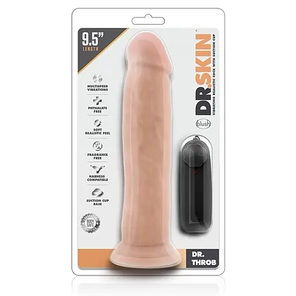 Dr. Skin Dr. Throb 9.5inch Vibrating Penis
