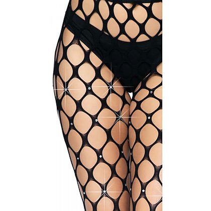Dresuri Leg Avenue Rhinestone Net Tights Negru XS-L
