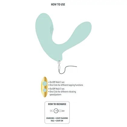 DuoVibe II Tapping Vibrator Mint _