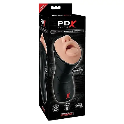 Elite Deep Vibrating Stroker Negru