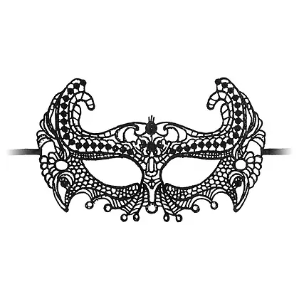 Empress Black Lace Mask Negru