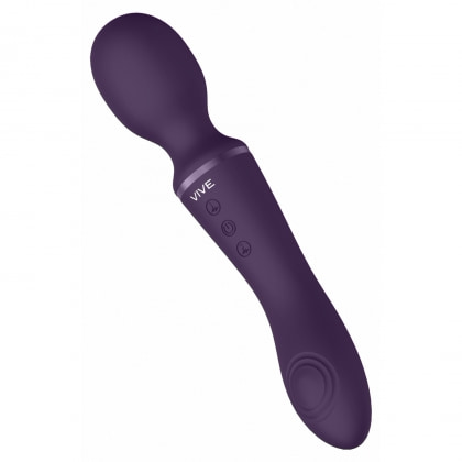 Vibrator Clitoridian Enora cu Două Motoare de 22 cm Mov