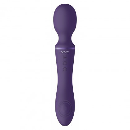 Vibrator Clitoridian Enora cu Două Motoare de 22 cm Mov