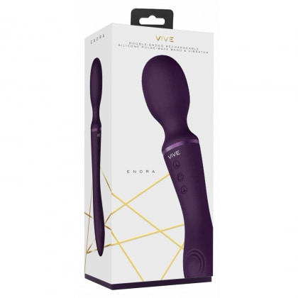 Vibrator Clitoridian Enora cu Două Motoare de 22 cm Mov