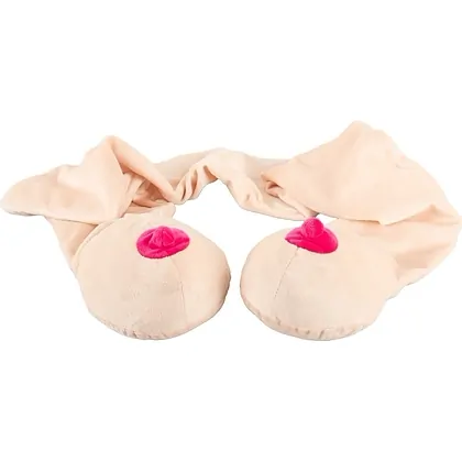 Eșarfă Haiosă cu Două Forme De Sân, Bej Pufos