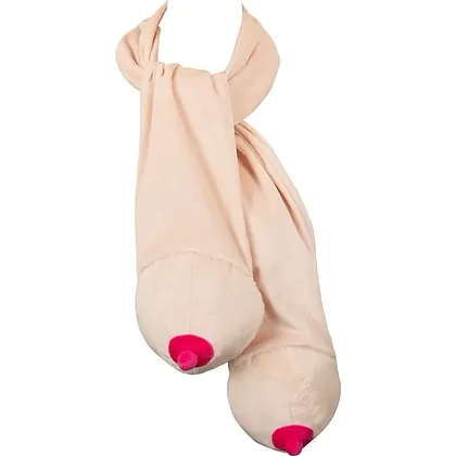 Eșarfă Haiosă cu Două Forme De Sân, Bej Pufos