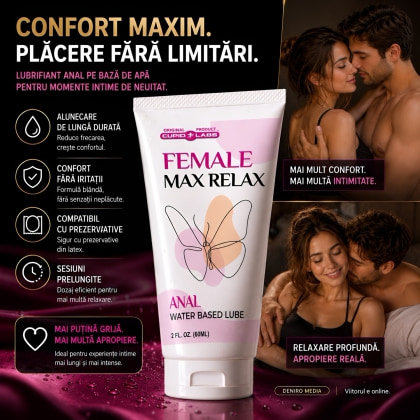 Female Max Relax Water Based Anal Lubricant 60ml
