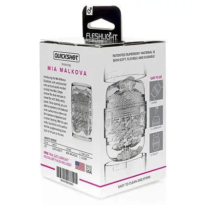 Fleshlight Quickshot Mia Malkova Compact 11 cm Transparent