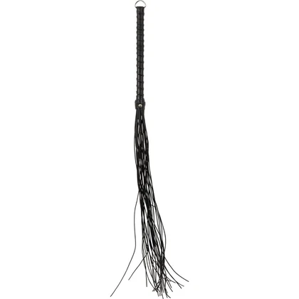 Flogger ZADO Din Piele 70 cm — Control Precis, Discret Negru