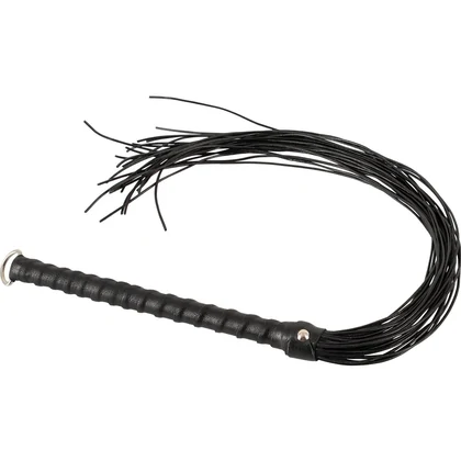 Flogger ZADO Din Piele 70 cm — Control Precis, Discret Negru