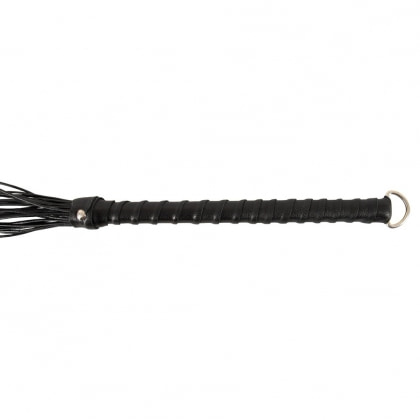 Flogger ZADO Din Piele 70 cm — Control Precis, Discret Negru