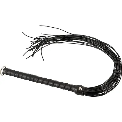 Flogger ZADO Din Piele 70 cm — Control Precis, Discret Negru