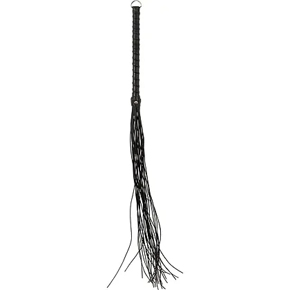 Flogger ZADO Din Piele 70 cm — Control Precis, Discret Negru