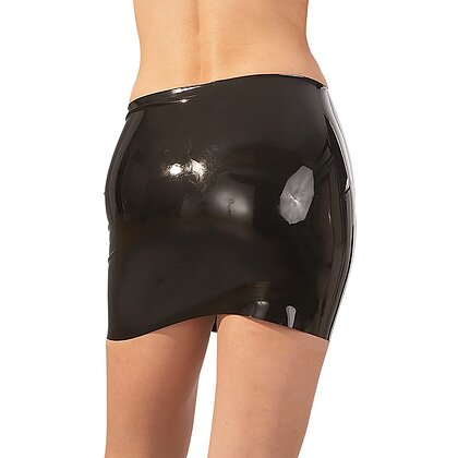 Fustă Latex Mini Skirt Negru S