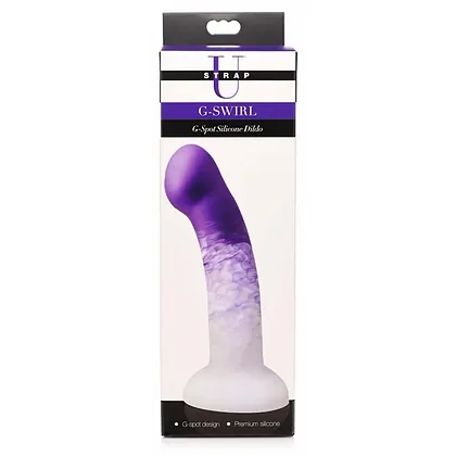 G-Swirl Punctul G Silicone Dildo Mov