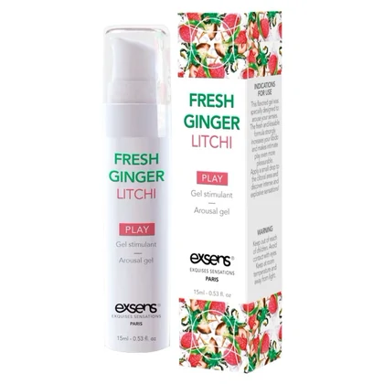 Gel Răcoritor Stimulent Ghimbir Litchi 15 ml Exsens