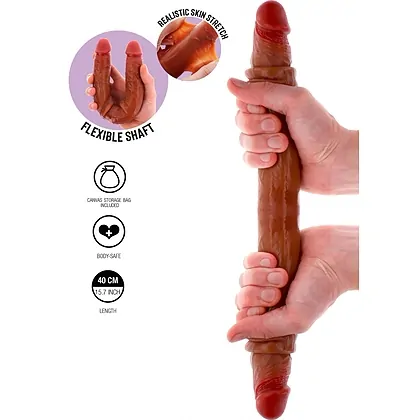 Get Real – Dublu Dong 40 cm, Silicon Realist