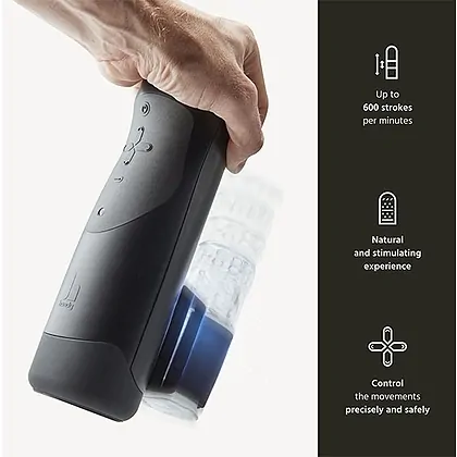 Handy Stroker Pro – 600 Mișcări pe min, cursă 11 cm Negru