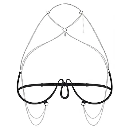 Harness Bra Obsessive Lustique Negru S-L