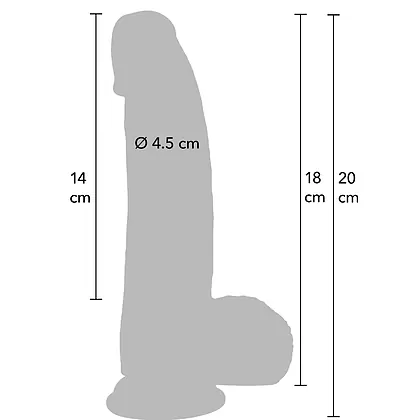 Hidden Desire Dildo Realist 18 cm silicon Lichid
