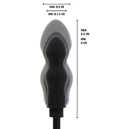 Hidden Desire Plug Gonflabil Negru – 9.5cm