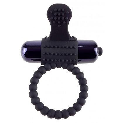 Inel cu Vibrații Fantasy C-Ringz Silicon Negru
