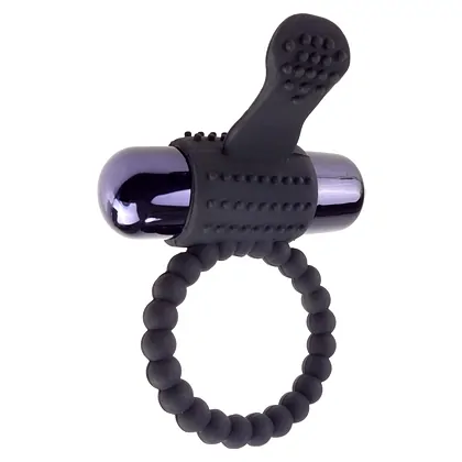 Inel cu Vibratii Fantasy C-Ringz Silicone Negru