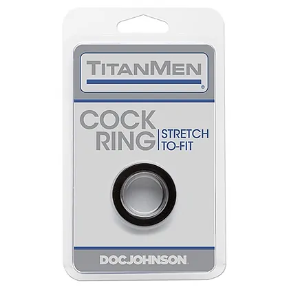 Inel Doc Johnson Titanmen Negru