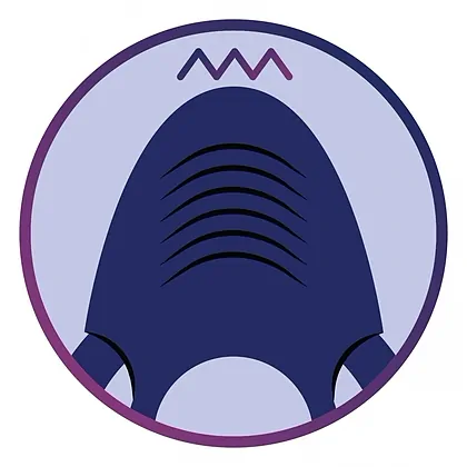 Inel Dublu ToyJoy Thria 2 Motoare Albastru