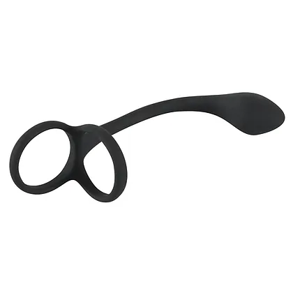 Inel Penis Black Velvets 3 În 1 Negru