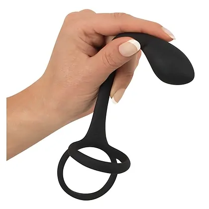 Inel Penis Black Velvets 3 În 1 Negru