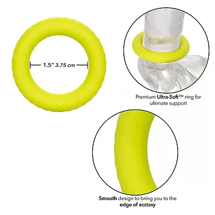 Inel Penis CalExotics Up Ultra-Soft Edge Galben
