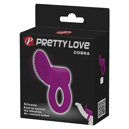 Inel Penis Cu Vibrații Pretty Love Cobra Mov