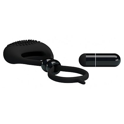 Inel Penis Cu Vibrații Pretty Love Locker Negru