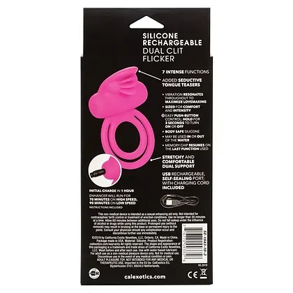 Inel Penis Dual Clitoris Flicker Enhancer Roz