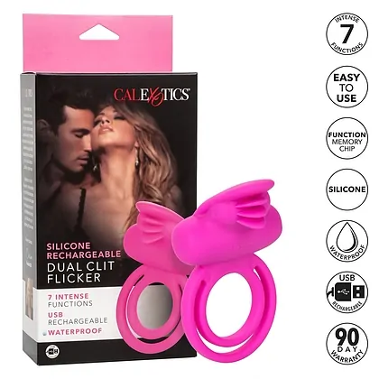 Inel Penis Dual Clitoris Flicker Enhancer Roz