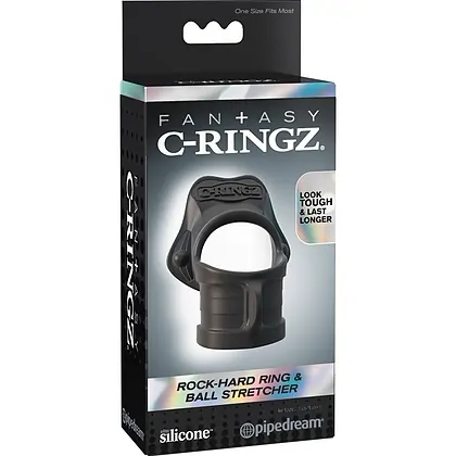 Inel Penis Fantasy C-Ringz Stretcher Negru