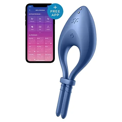 Inel Penis Satisfyer Bullseye Albastru