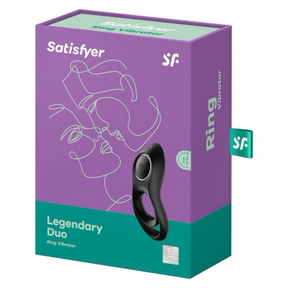 Inel Penis Satisfyer Legendary Duo Negru