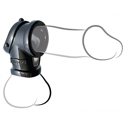 Inel Penis Și Testicule Penis Pipe With Ball Stretcher Negru