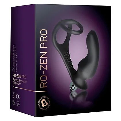 Inel Penis Stimulator Prostată Ro-Zen Pro Negru