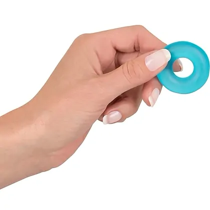Inel Penis Stretchy Ring Frosted Albastru