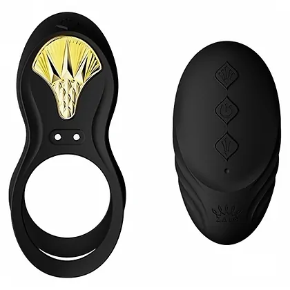 Inel Penis ZALO Bayek Vibrator Negru