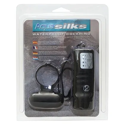 Inel Pentru Penis Aqua Silks Negru