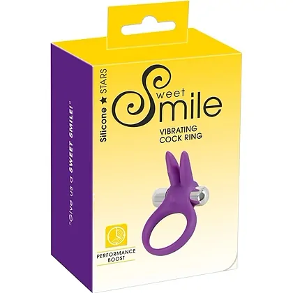 Inel Pentru Penis Cu Vibrații Rabbit Mov