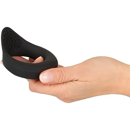 Inel Vibrant Rebel — 10 Moduri, Reîncărcabil, Discret Negru