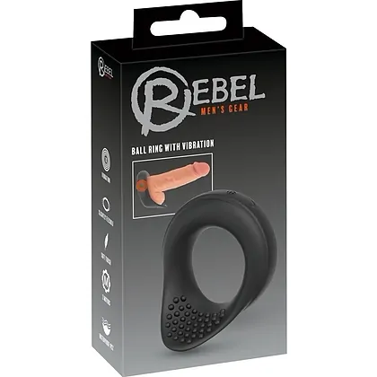 Inel Vibrant Rebel — 10 Moduri, Reîncărcabil, Discret Negru