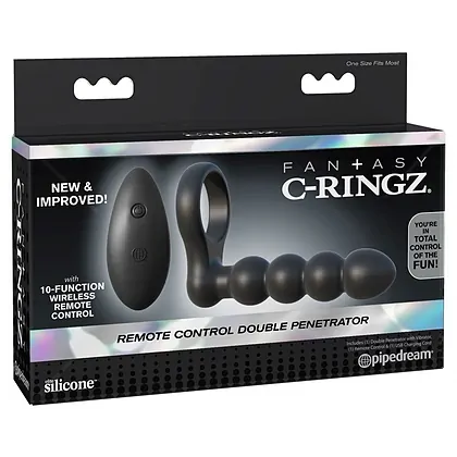 Inel Vibrator Double Negru