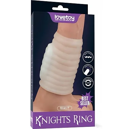 Inel Vibrator Lovetoy Knights Ring Alb