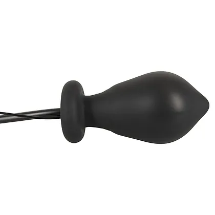 Inflatable Vibrating Anal Plug Negru